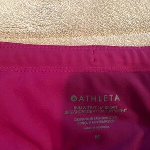 Athleta Run With it 16" skort